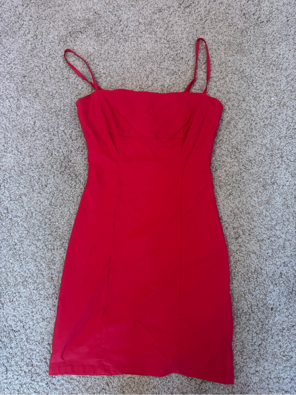 Club L London Red Spaghetti-Strap Mini Dress